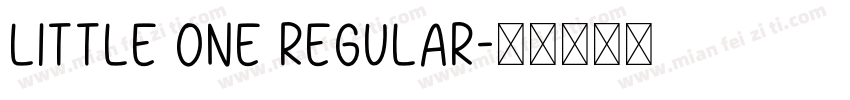 Little One Regular字体转换